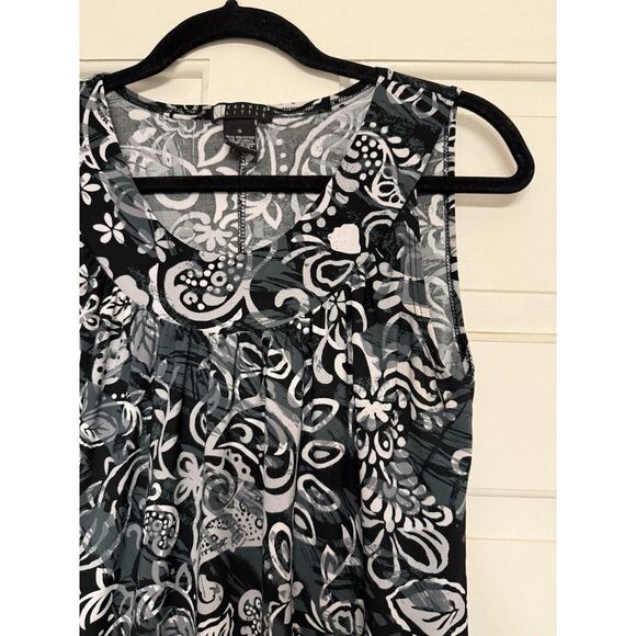 Carole Little Womens Sleeveless Top. Gathered Waist. Multicolor. Sz S - Picture 8 of 10